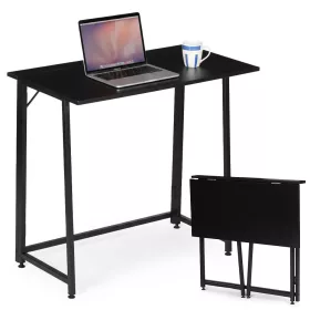 Összecsukható íróasztal 80x45 cm laptop asztal fekete