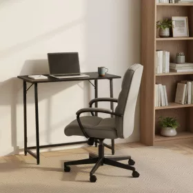 Összecsukható íróasztal 80x45 cm laptop asztal fekete