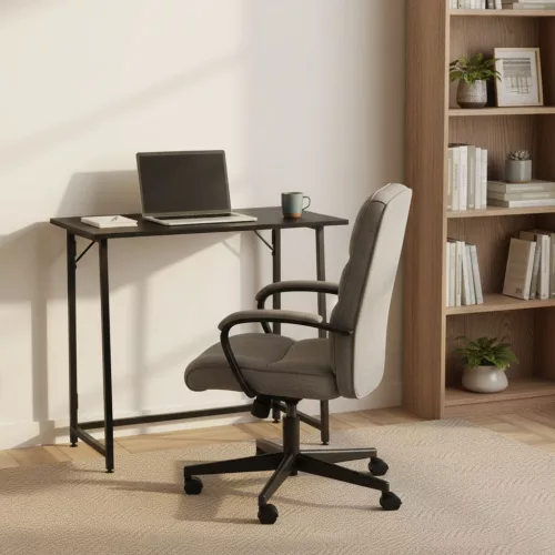 Összecsukható íróasztal 80x45 cm laptop asztal fekete