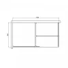 Walker 80x195 cm Walk in zuhanyfal