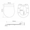 Ride fali, rimless WC soft close ülőkével