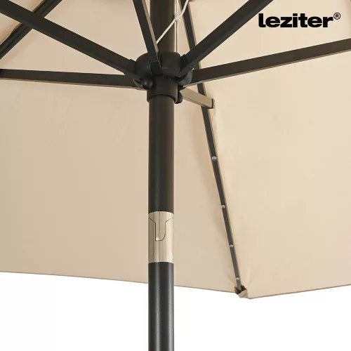 Solari kerti napernyő led lámpával bézs 300 cm
