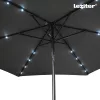 Solari kerti napernyő led lámpával szürke 300 cm