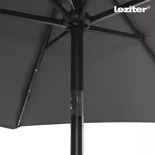 Solari kerti napernyő led lámpával szürke 300 cm